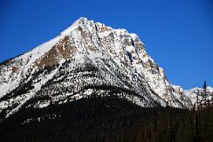04 Boom Mountain Early Morning From Highway 93 Just After Castle Junction Driving To Radium In Winter